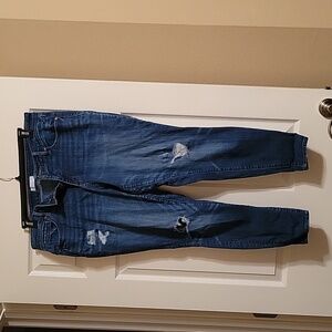 Loft distressed skinny jeans